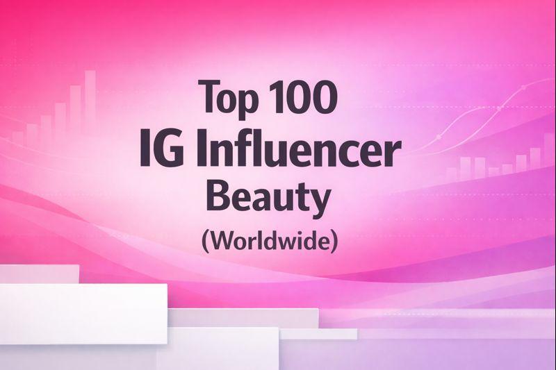 Top 100 IG Influencer (Beauty - Worldwide)