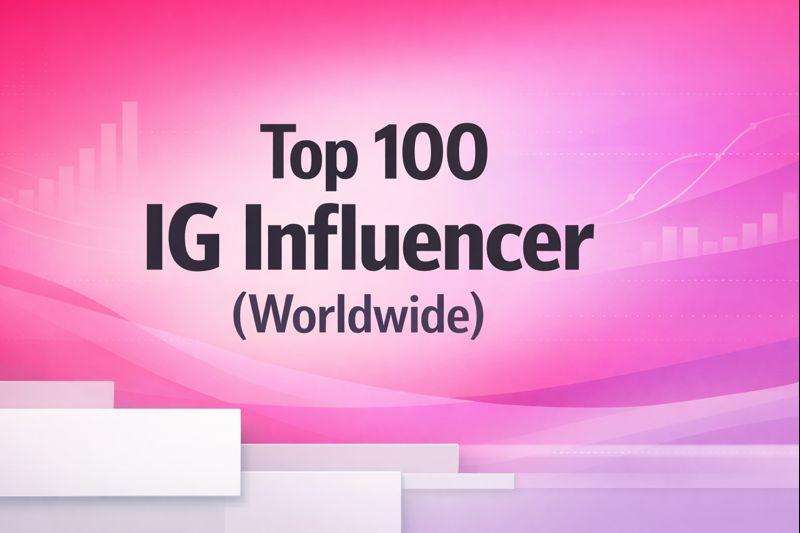 Top 100 IG influencer (Worldwide)