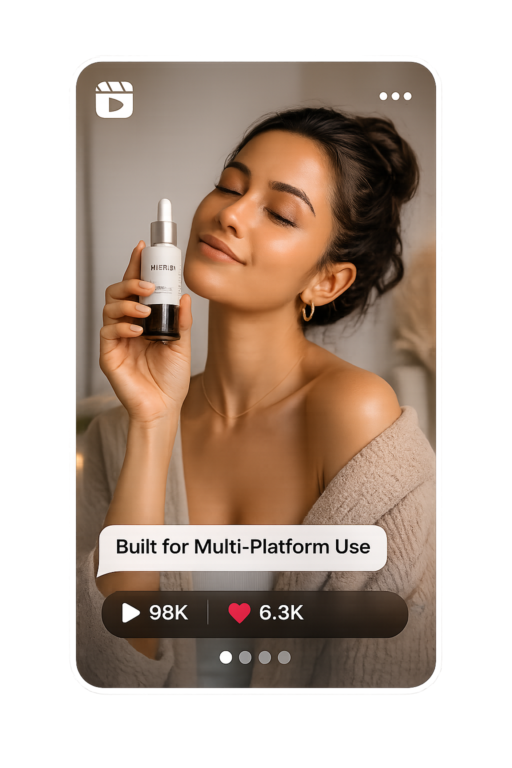 Creator reel card for lifestyle UGC content